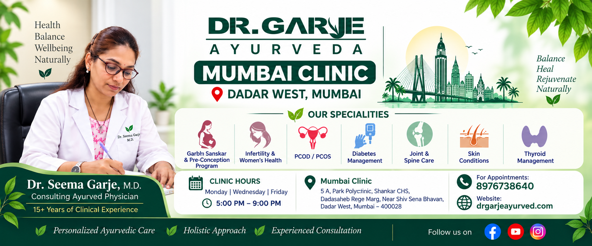 Dr. Garje Ayurved Mumbai Clinic - Dadar West